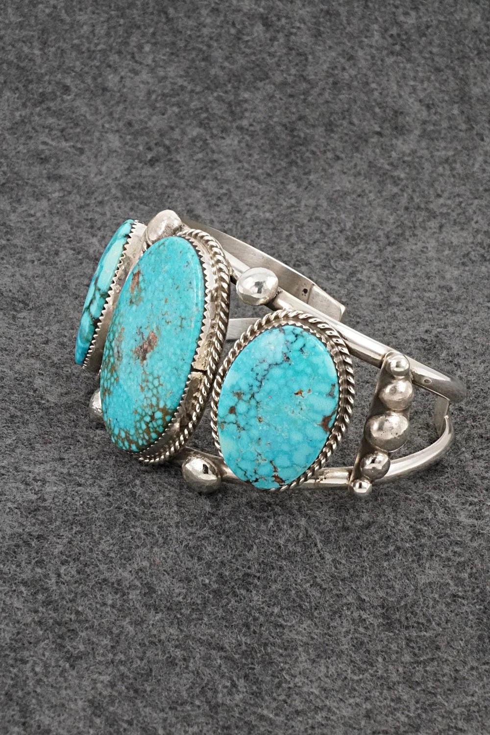 Turquoise & Sterling Silver Bracelet - Ray Nez