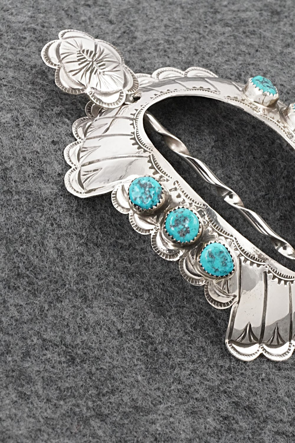 Turquoise & Sterling Silver Hair Pin - Jolene Begay