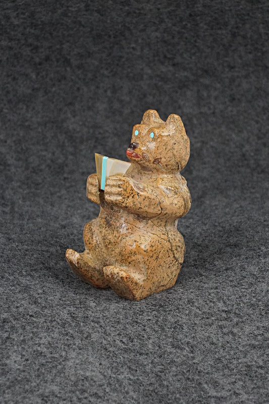Bear Zuni Fetish Carving - Freddie Leekya