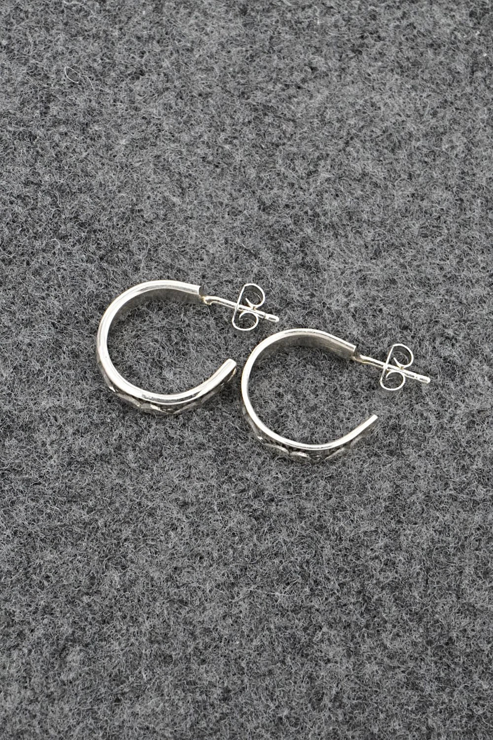 Sterling Silver Hoop Earrings - Elaine Tahe