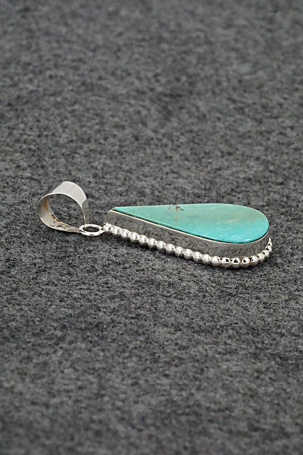 Turquoise & Sterling Silver Pendant - Lamy Castillo