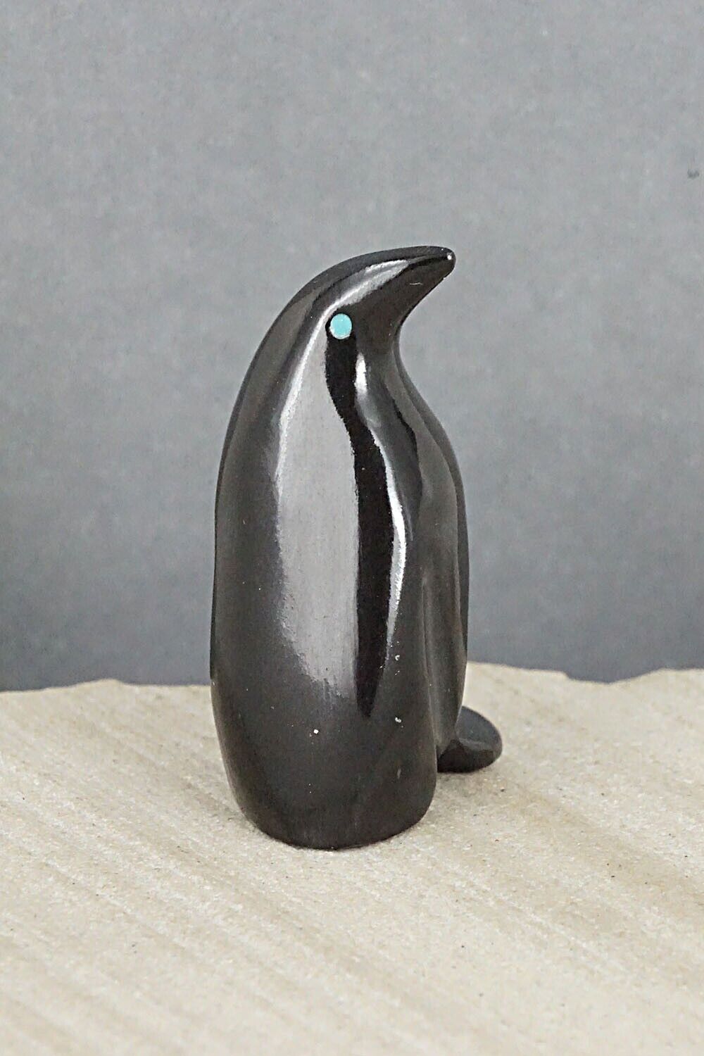 Penguin Zuni Fetish Carving - Calvert Bowannie