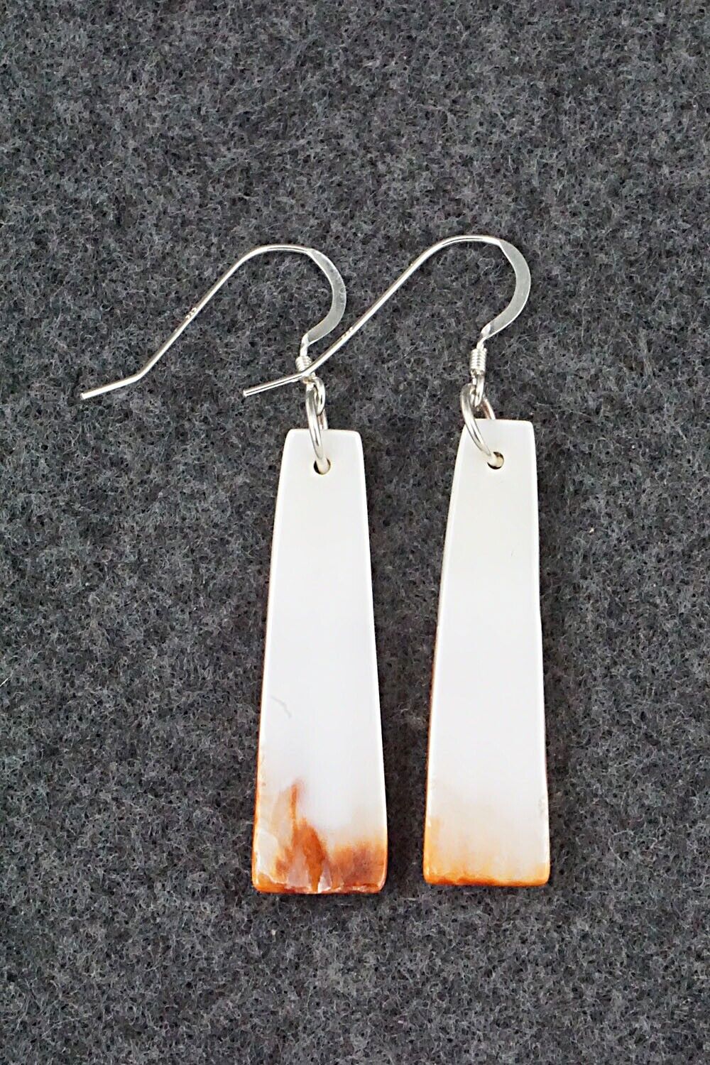 Spiny Oyster & Sterling Silver Earrings - Jesus Espino