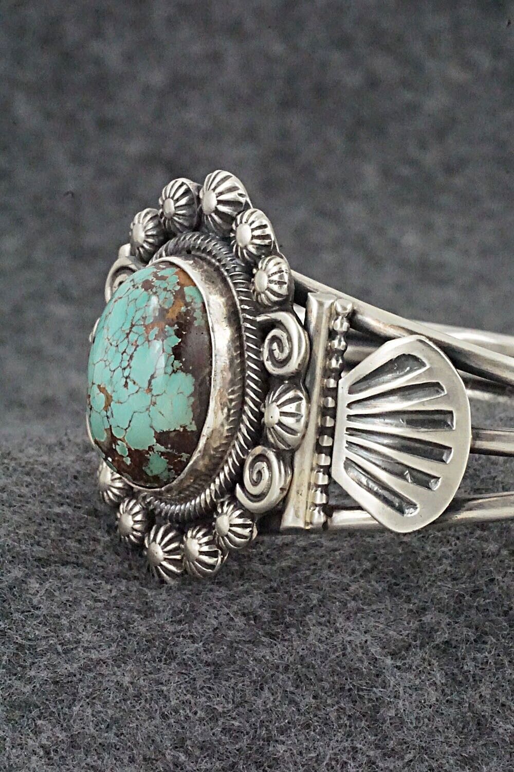 Turquoise & Sterling Silver Bracelet - Leon Martinez