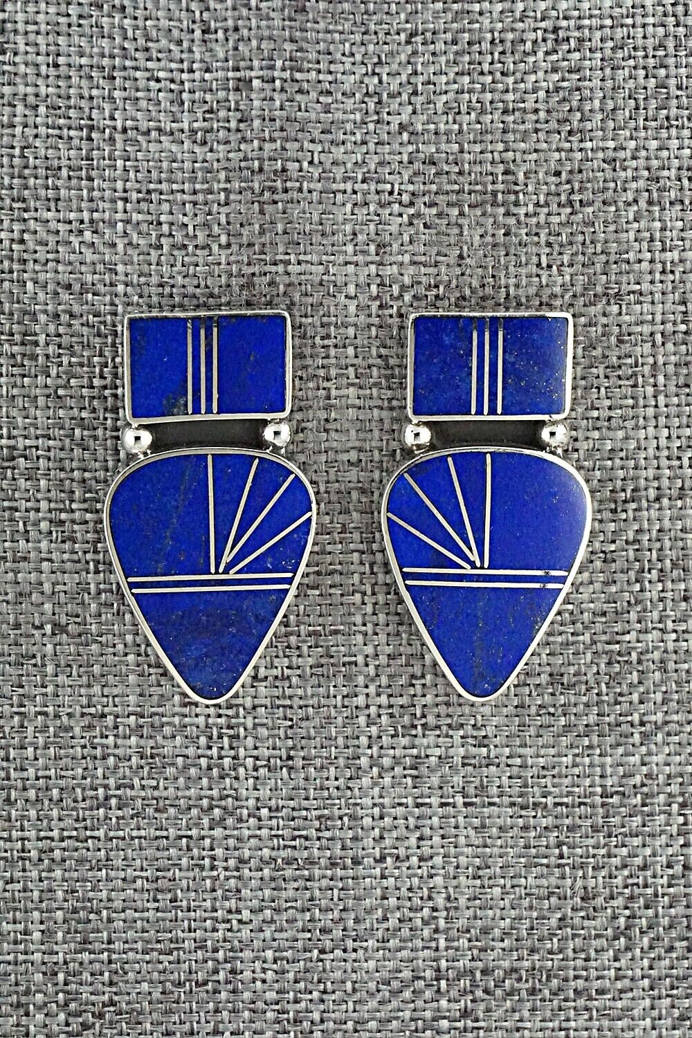 Lapis & Sterling Silver Earrings - Raymond Coriz