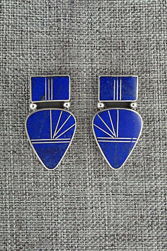 Lapis & Sterling Silver Earrings - Raymond Coriz