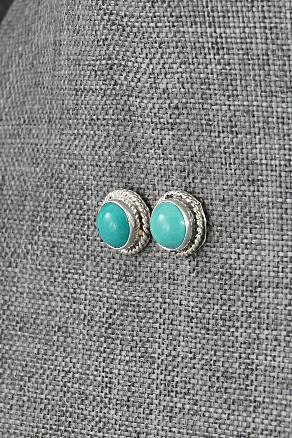 Turquoise & Sterling Silver Earrings - Byron Begay