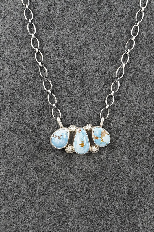 Turquoise & Sterling Silver Necklace - Kathleen Livingston