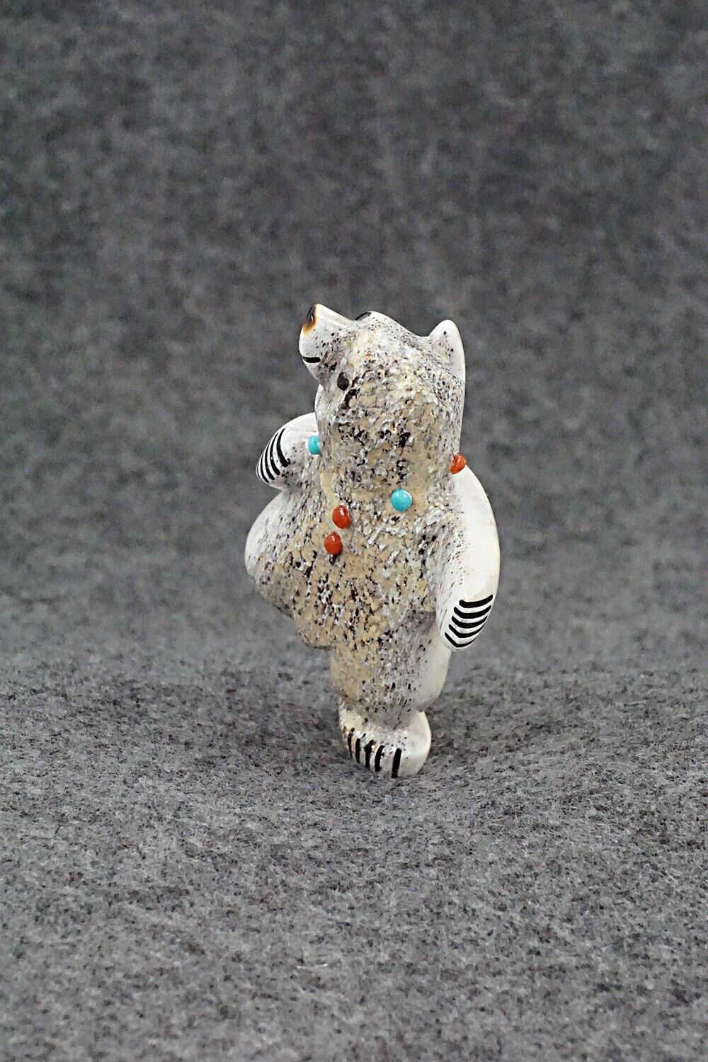 Dancing Bear Zuni Fetish Carving - Claudia Peina