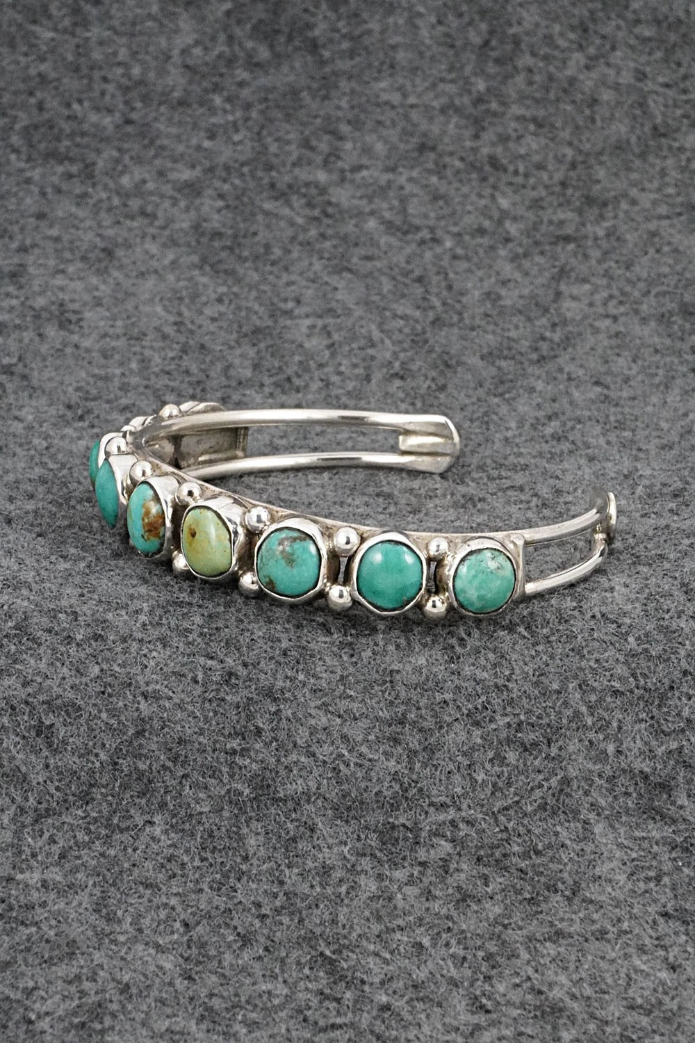 Turquoise & Sterling Silver Bracelet - Priscilla Reeder