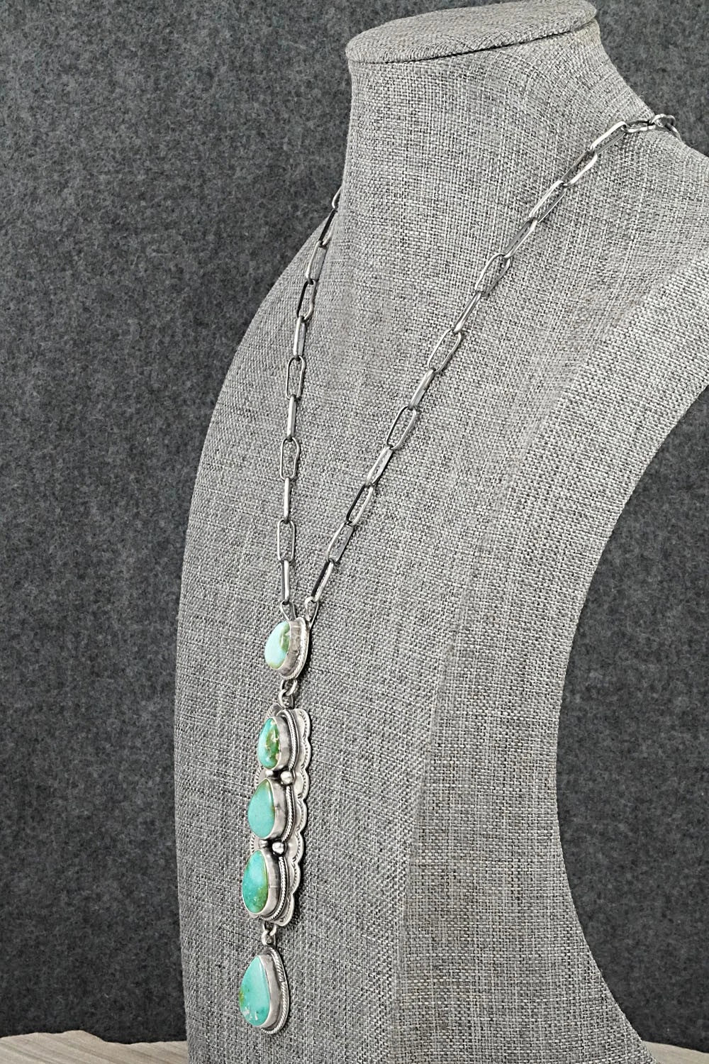 Turquoise & Sterling Silver Necklace - Bobby Johnson