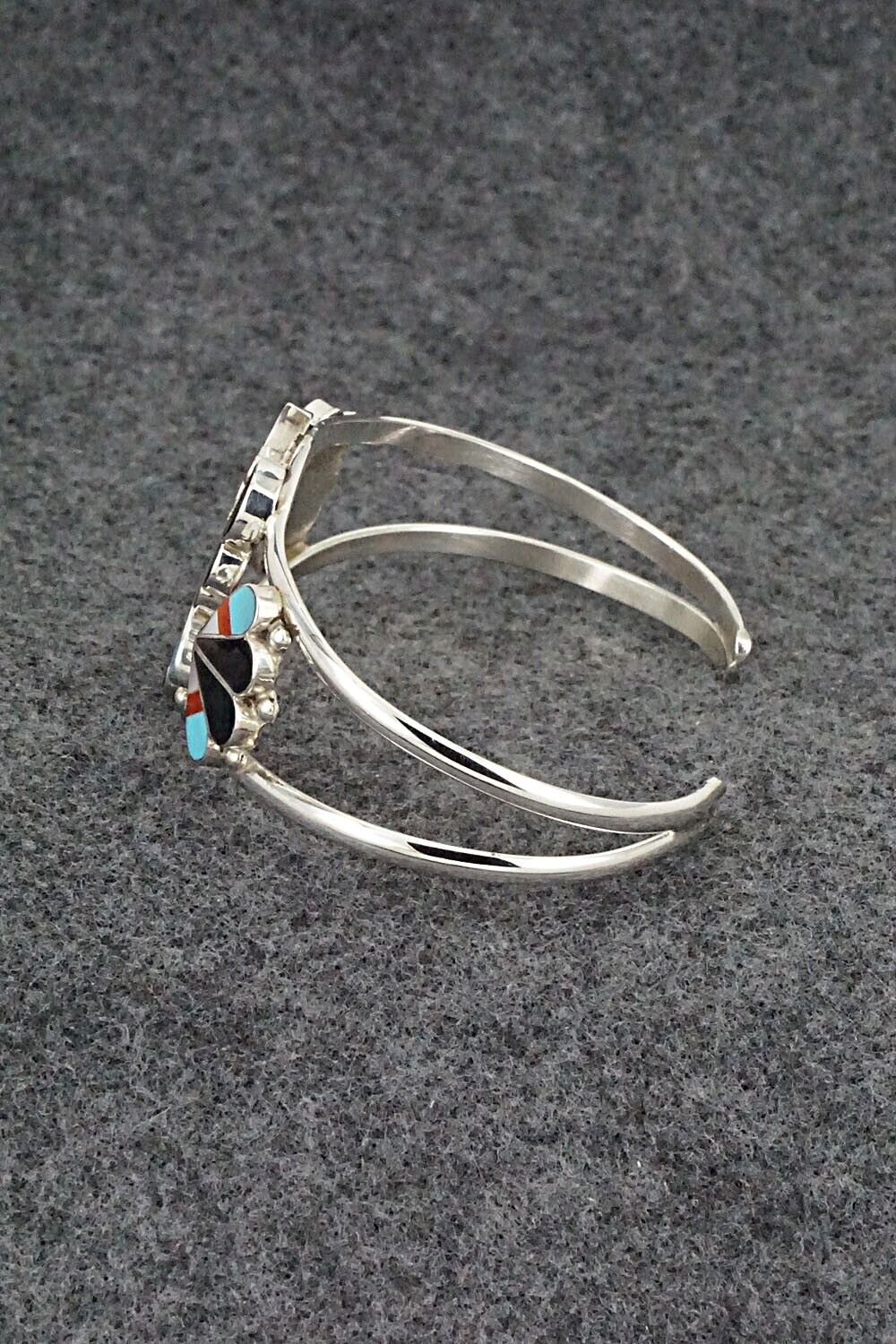 Multi Stone & Sterling Silver Inlay Bracelet - Breon Wallace