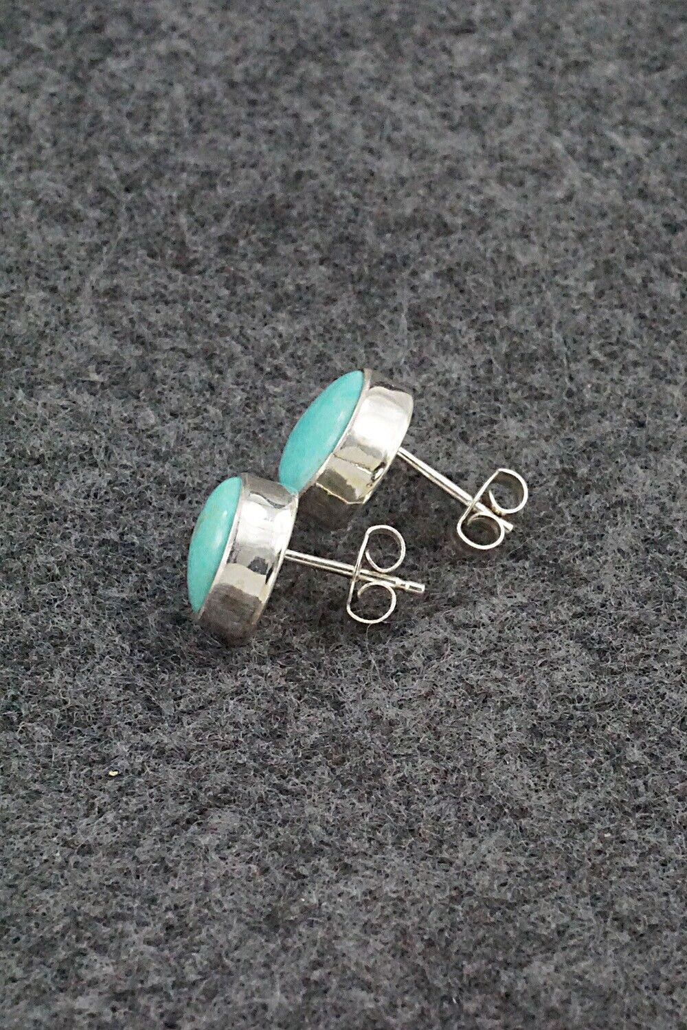 Turquoise & Sterling Silver Earrings - Marco Begaye