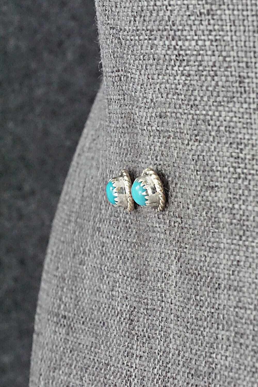 Turquoise & Sterling Silver Earrings - Herbert Spencer