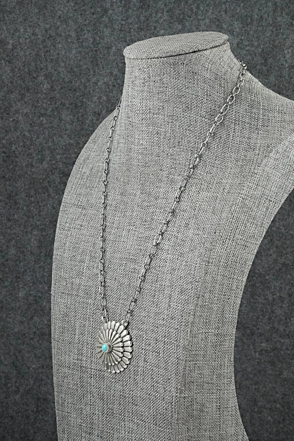 Turquoise & Sterling Silver Necklace - Sheldon Mariano