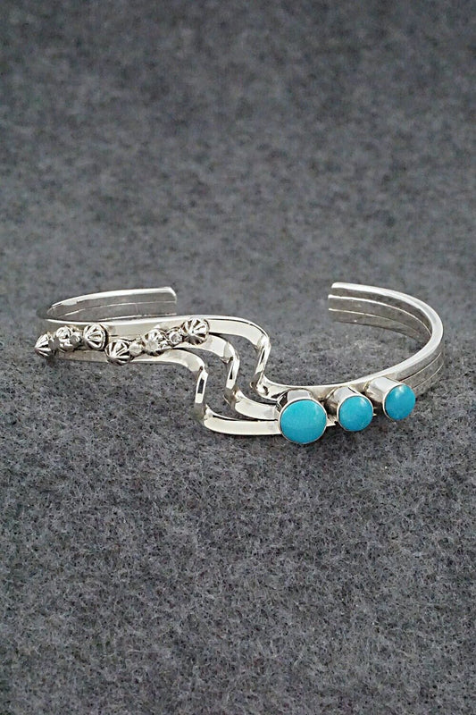 Turquoise & Sterling Silver Bracelet - Daniel Dakai
