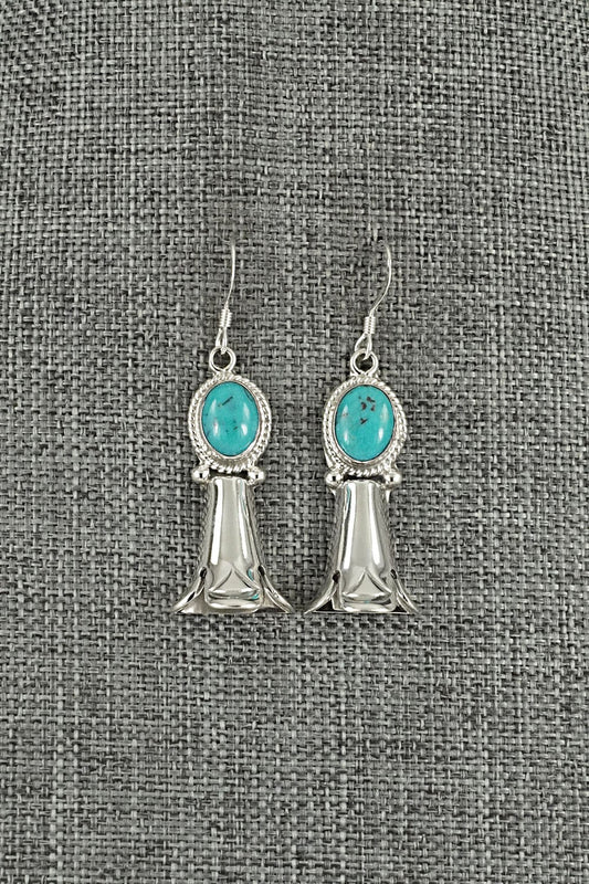 Turquoise & Sterling Silver Earrings - Sharon McCarthy
