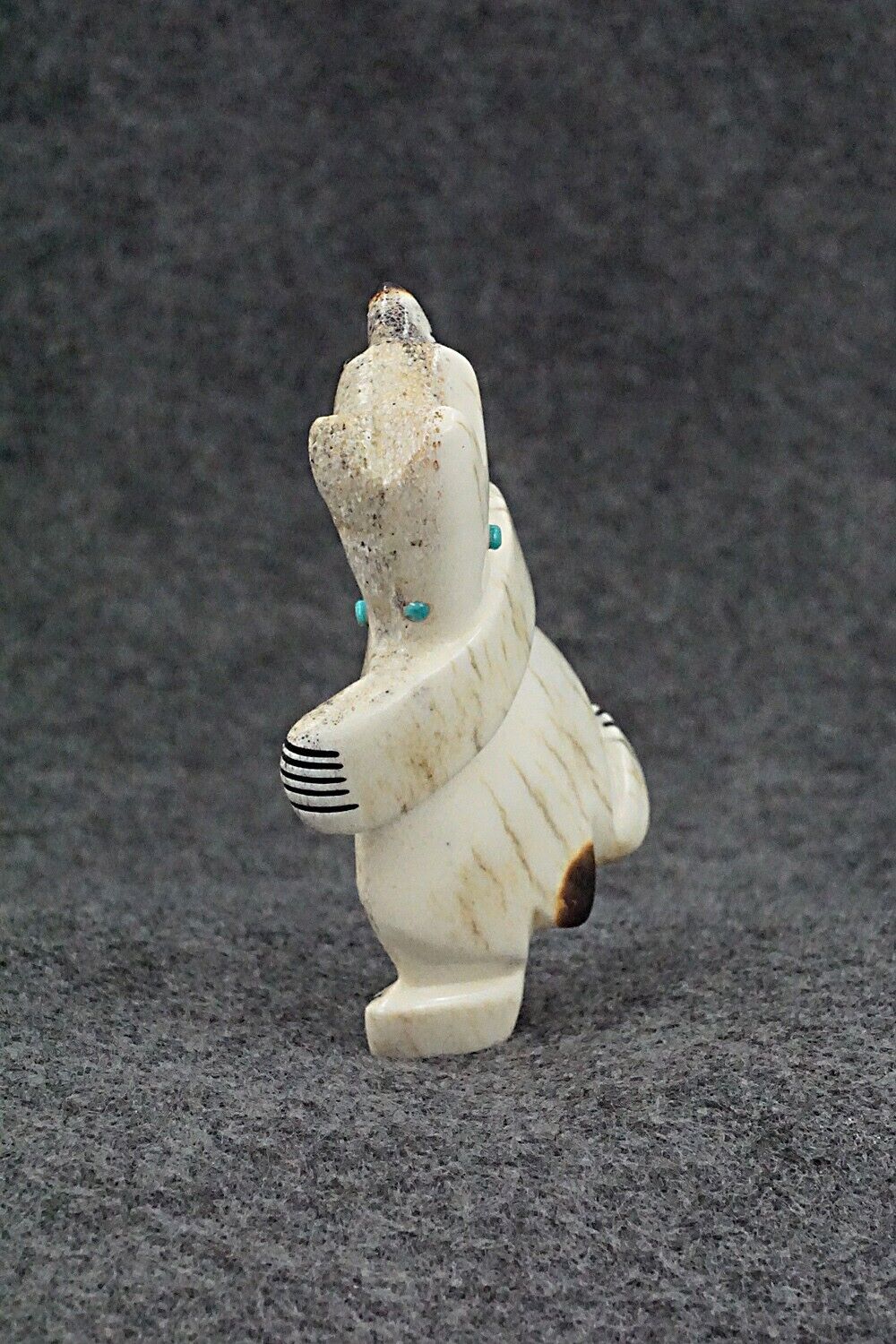 Dancing Bear Zuni Fetish Carving - Claudia Peina