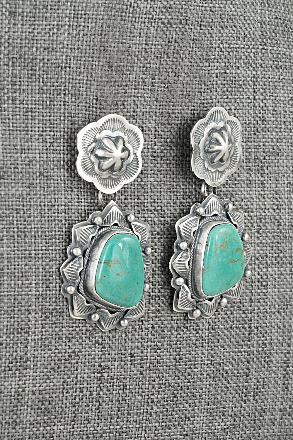 Turquoise & Sterling Silver Earrings - Randy Boyd