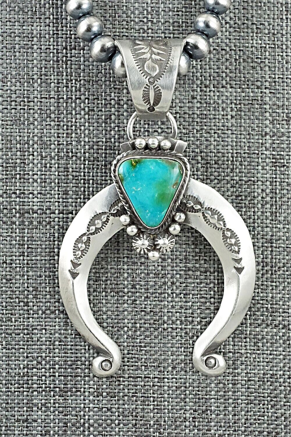 Turquoise & Sterling Silver Necklace - Samuel Yellowhair