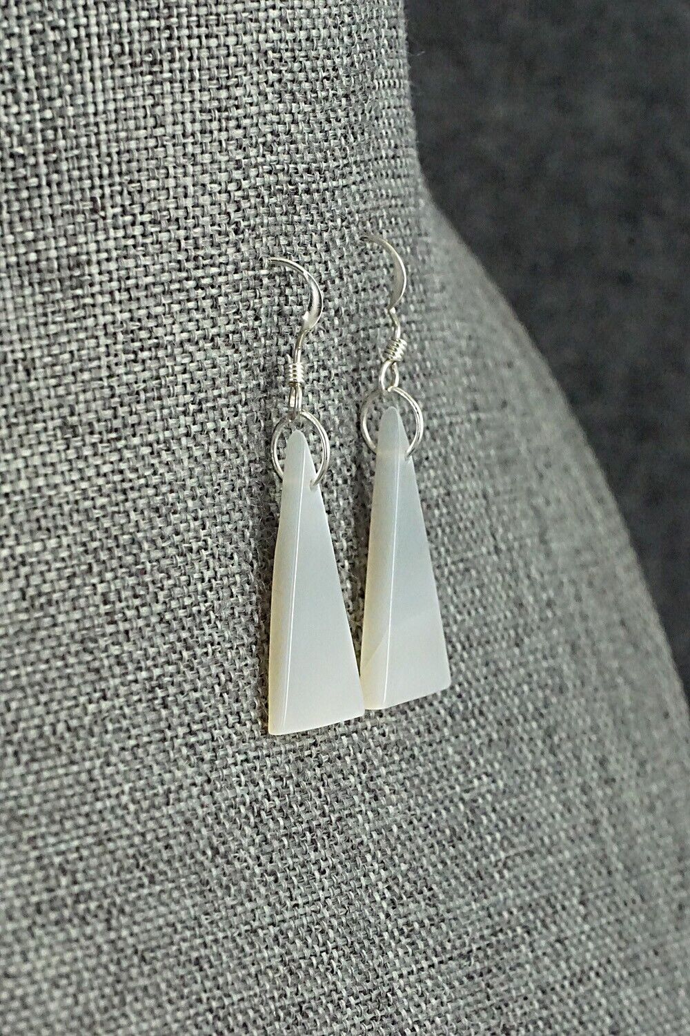 Mother of Pearl & Sterling Silver Earrings - Jesus Espino