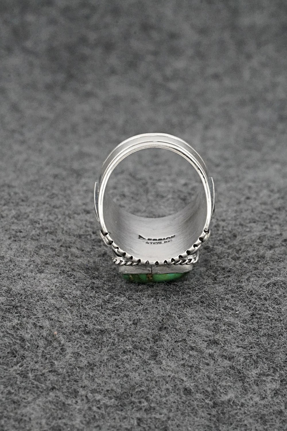 Turquoise & Sterling Silver Ring - Derrick Gordon - Size 8