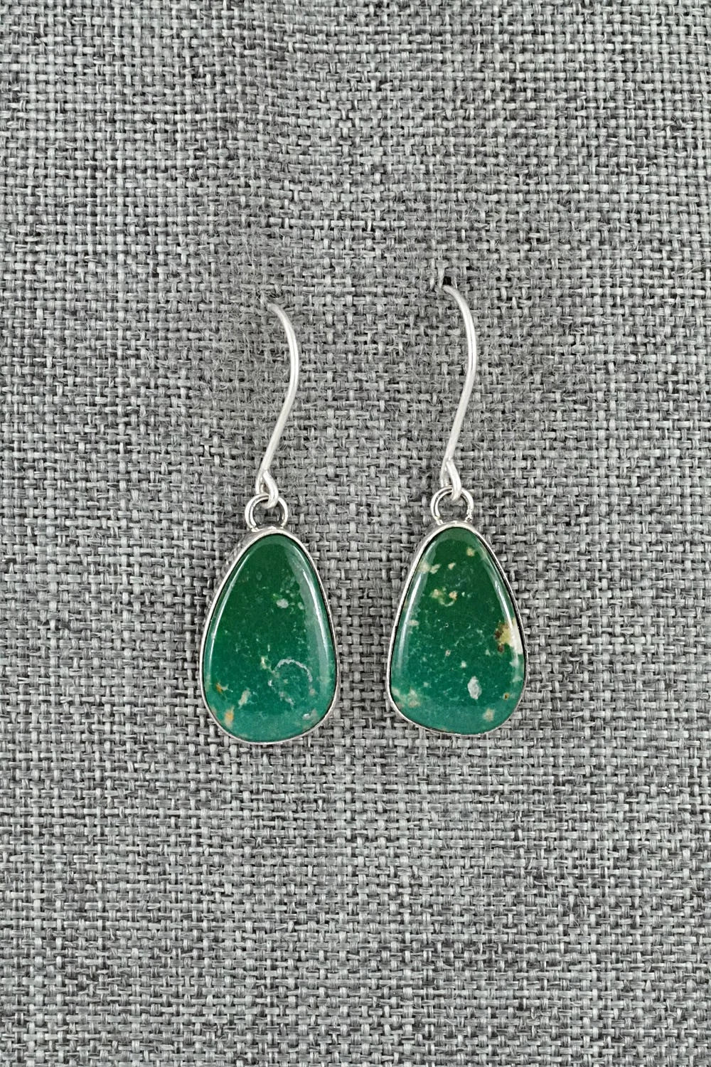 Turquoise & Sterling Silver Earrings - Eugene Gruber