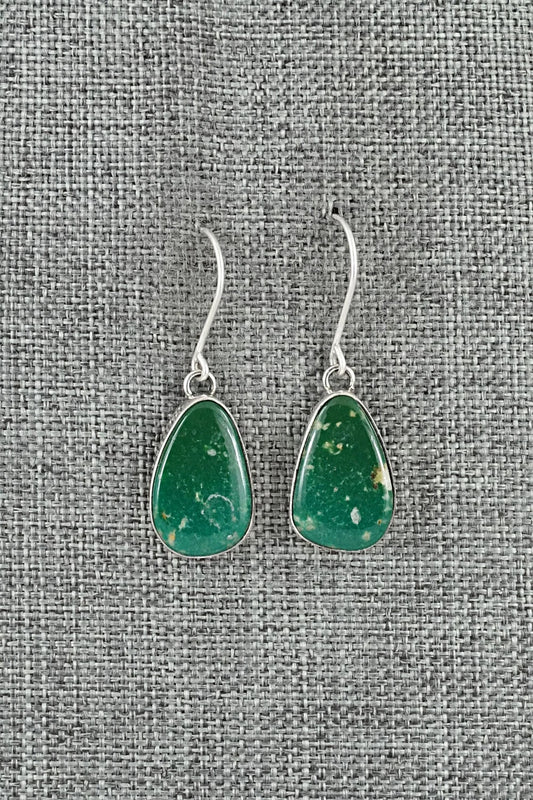 Turquoise & Sterling Silver Earrings - Eugene Gruber