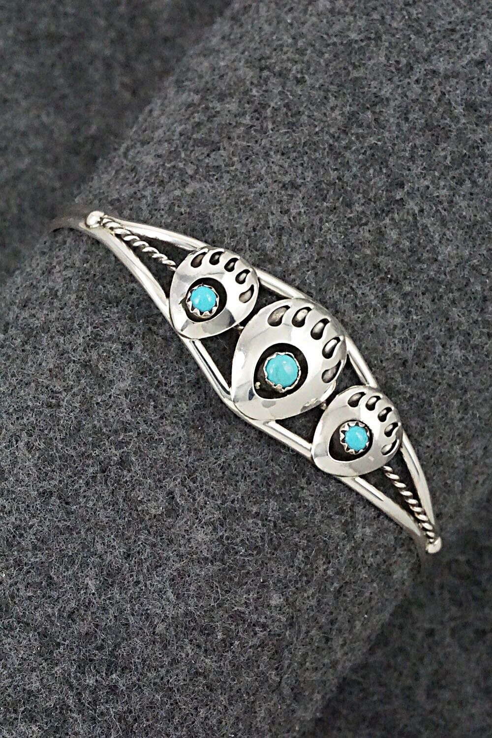 Turquoise & Sterling Silver Bracelet - Janice Spencer