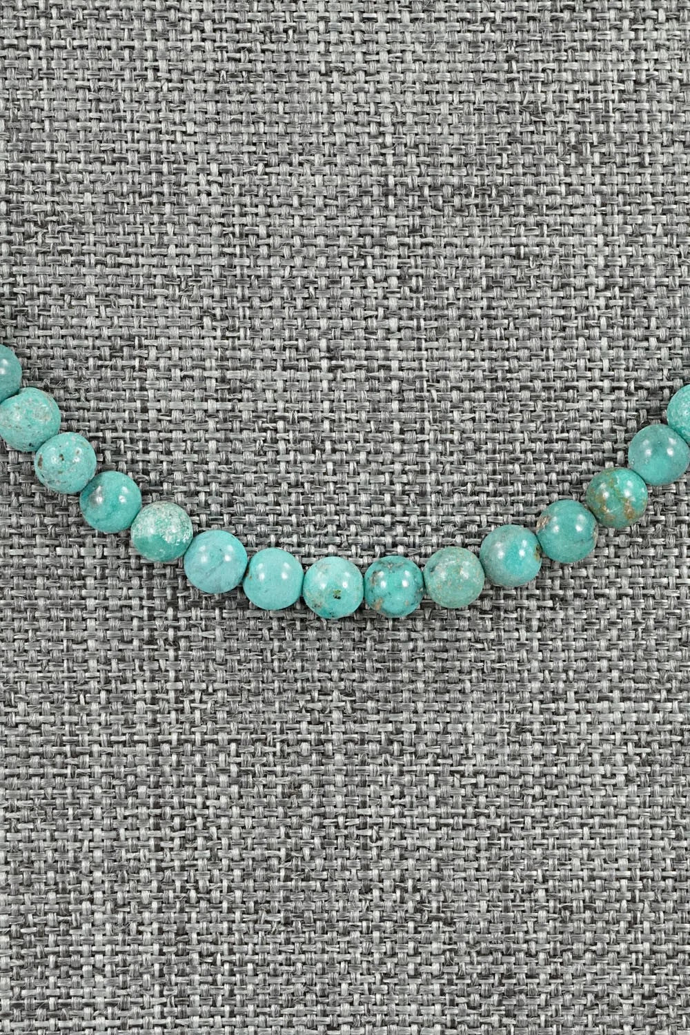 Turquoise & Sterling Silver Necklace 18" - Doreen Jake