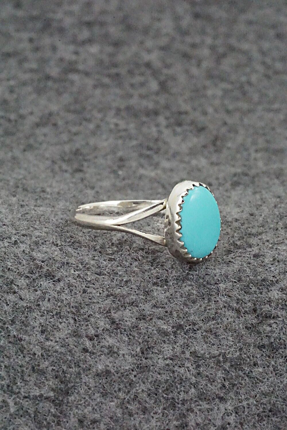Turquoise & Sterling Silver Ring - Theresa Smith - Size 8