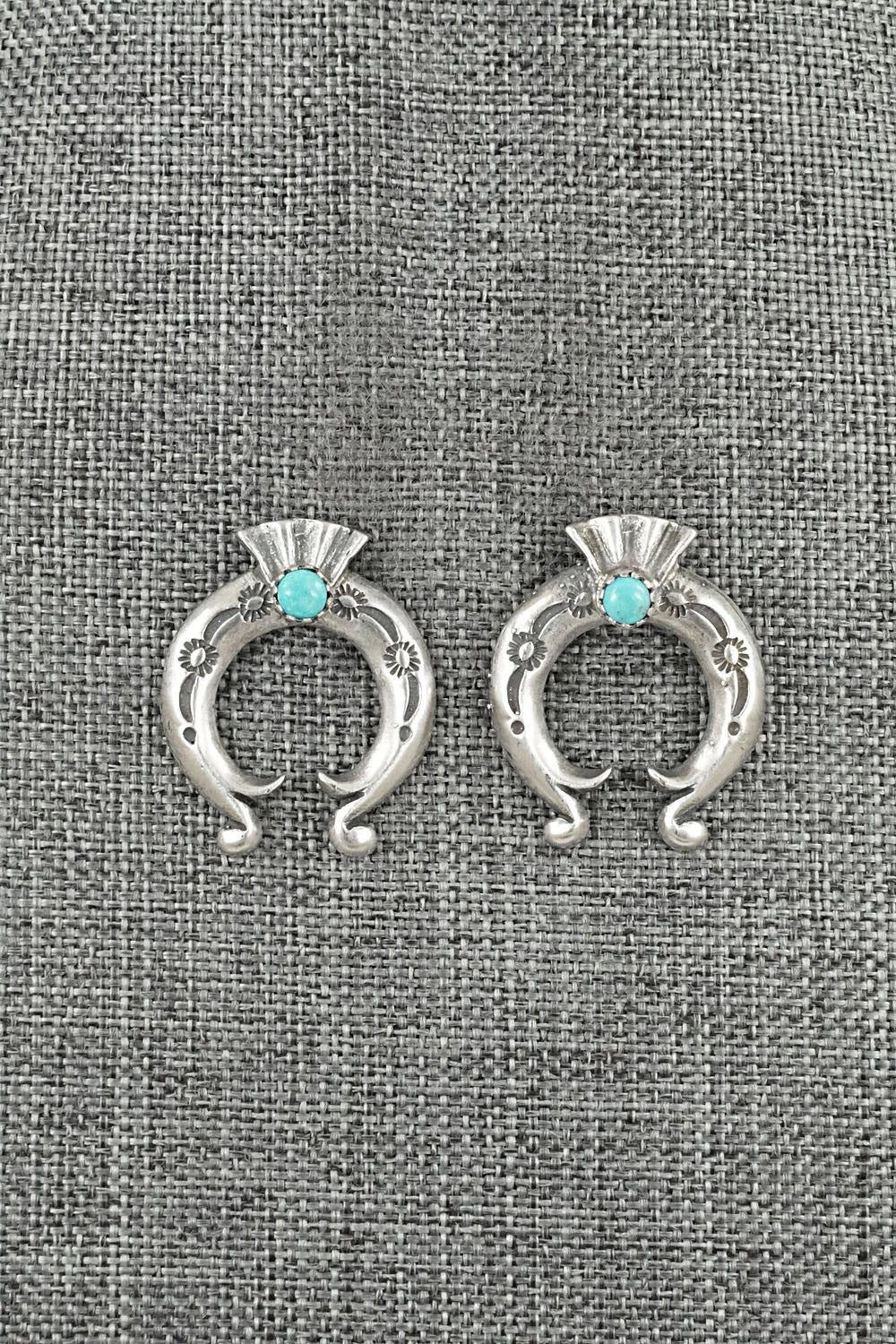 Turquoise & Sterling Silver Earrings - Adrienne Gordon