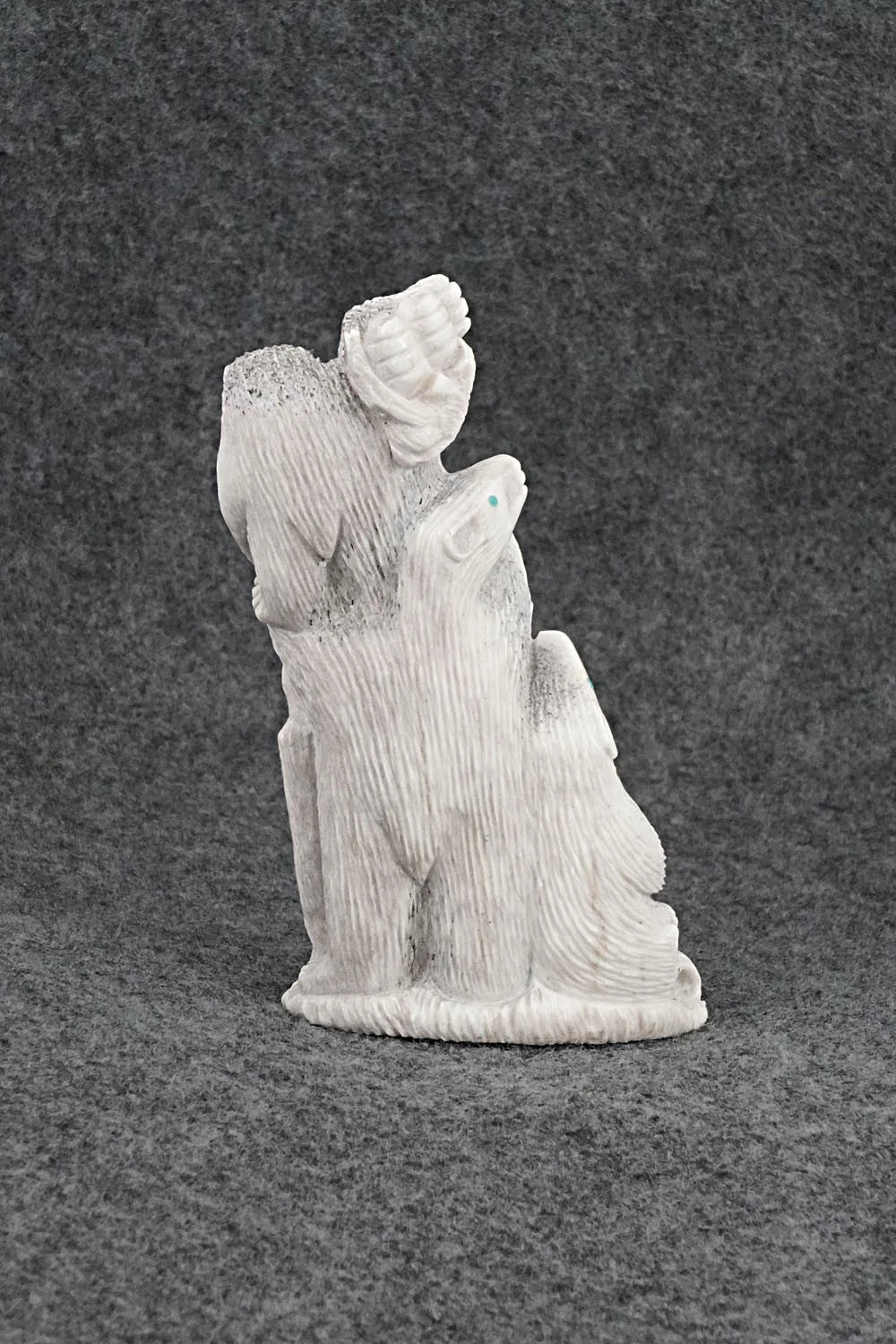 Bears and Owls Zuni Fetish Carving - Destry Siutza
