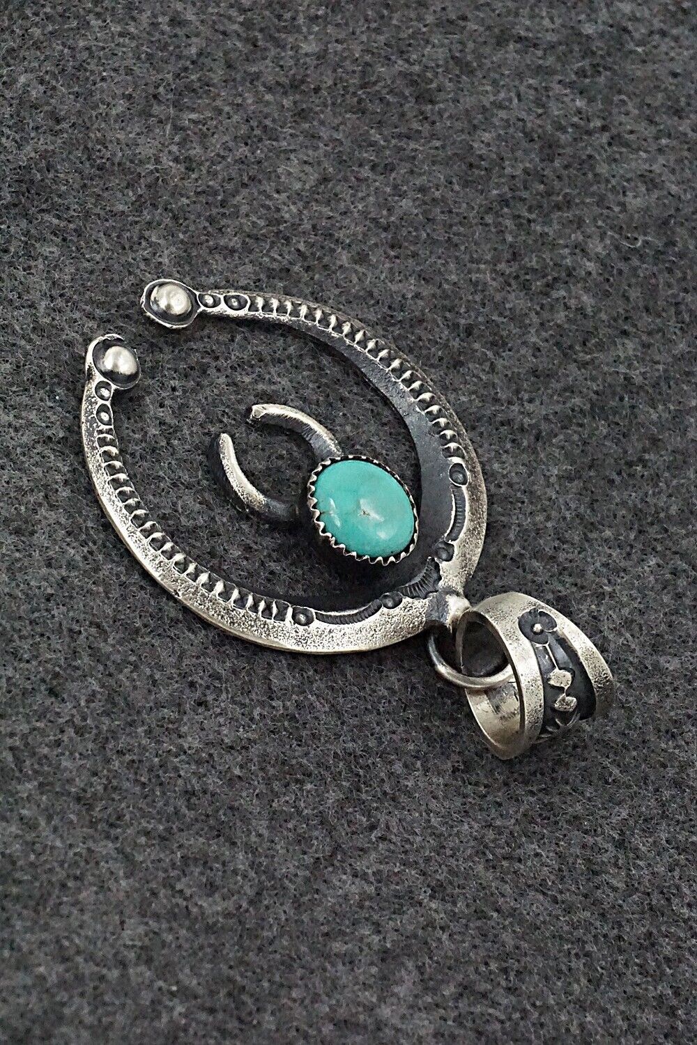 Turquoise & Sterling Silver Pendant - Eva & Linberg Billah