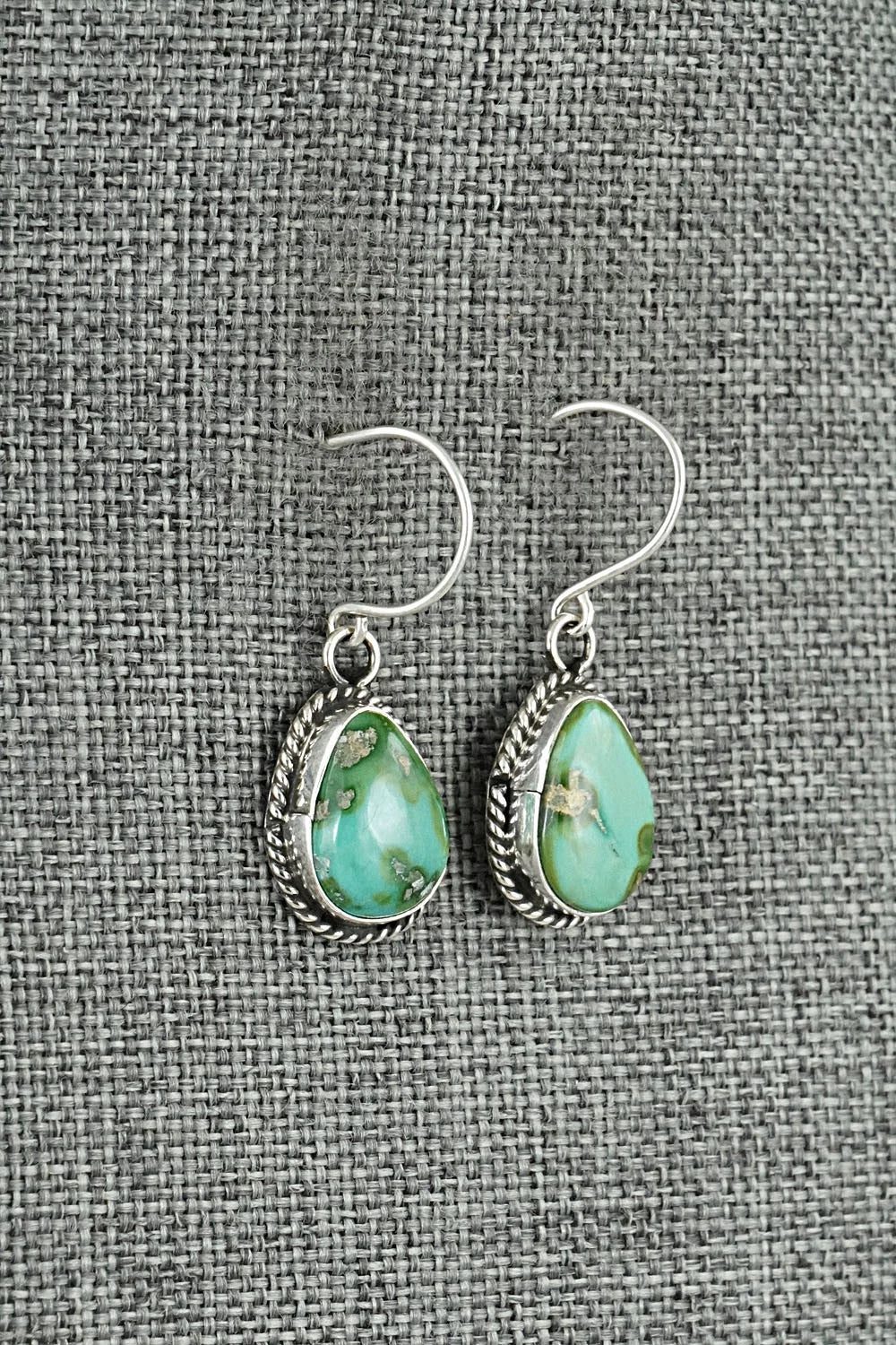 Turquoise & Sterling Silver Earrings - Rosemary Saunders
