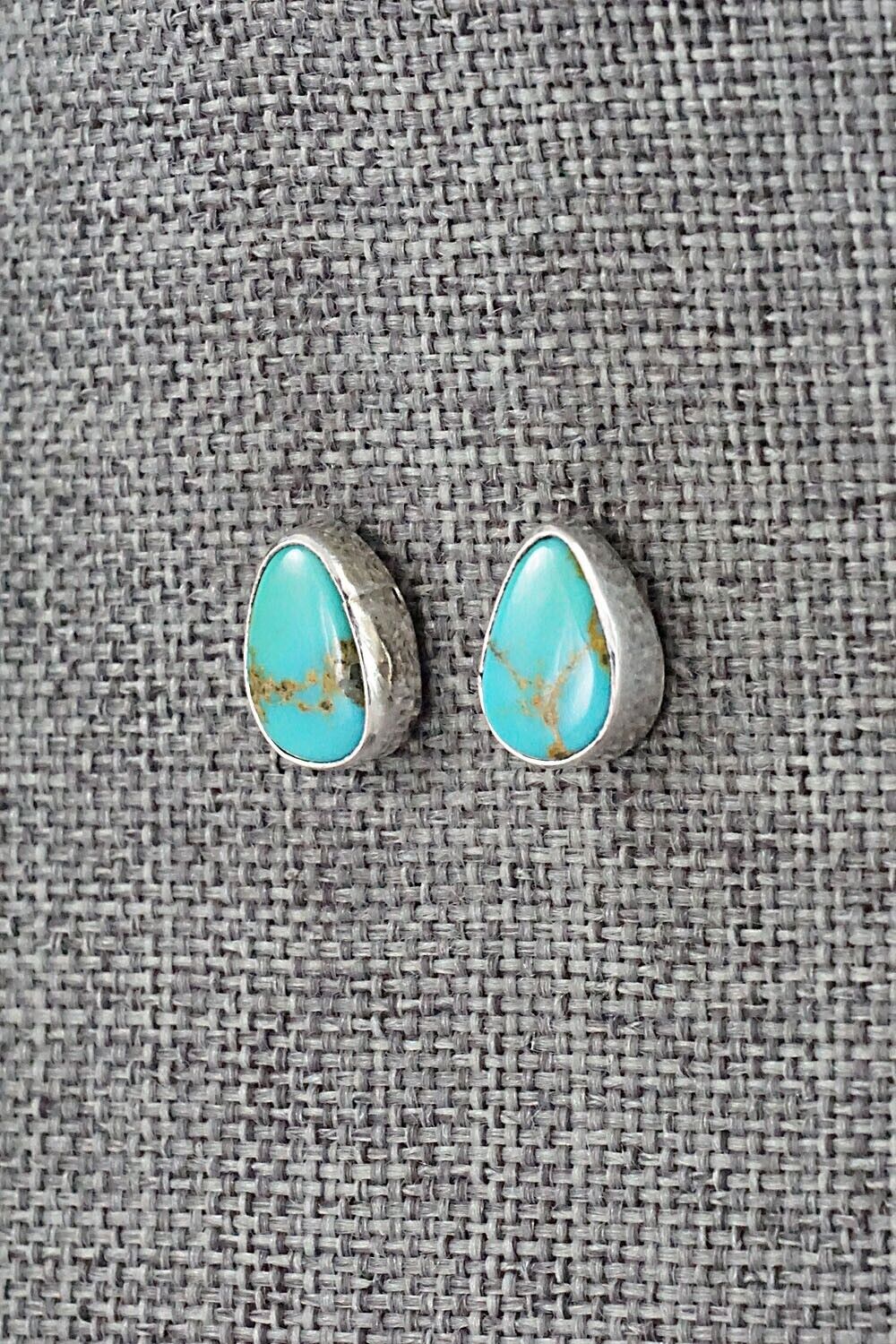 Turquoise & Sterling Silver Earrings - Marco Begaye