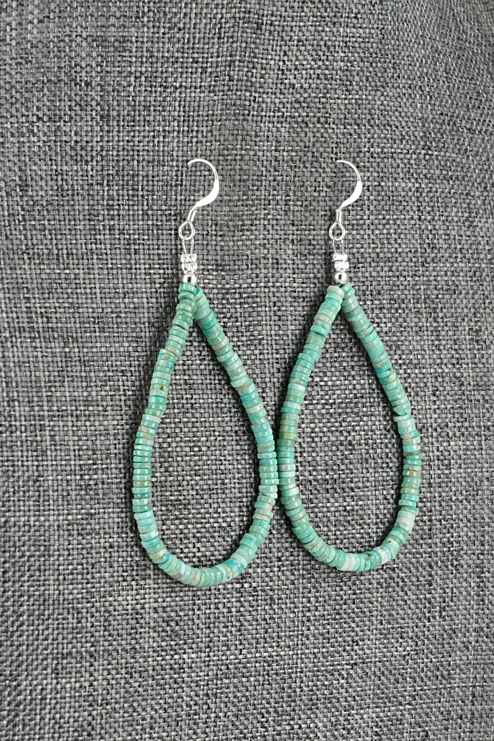 Turquoise & Sterling Silver Earrings - Doreen Jake
