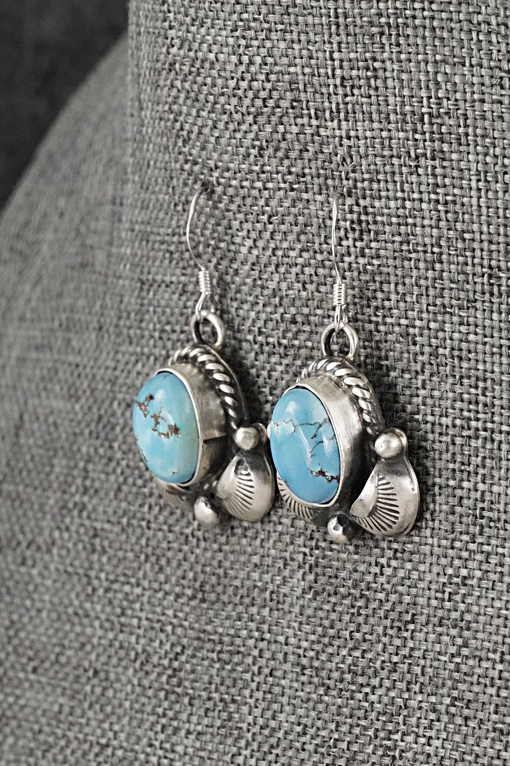 Turquoise & Sterling Silver Squash Blossom Set - Vernon Johnson
