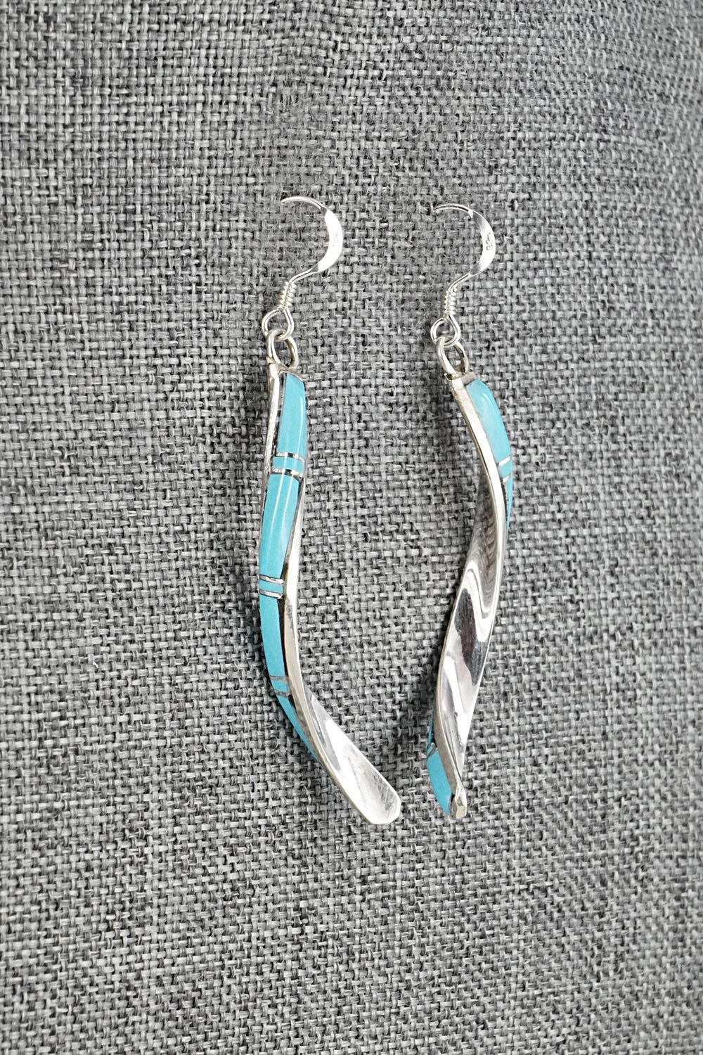 Turquoise & Sterling Silver Earrings - Terrance Panteah