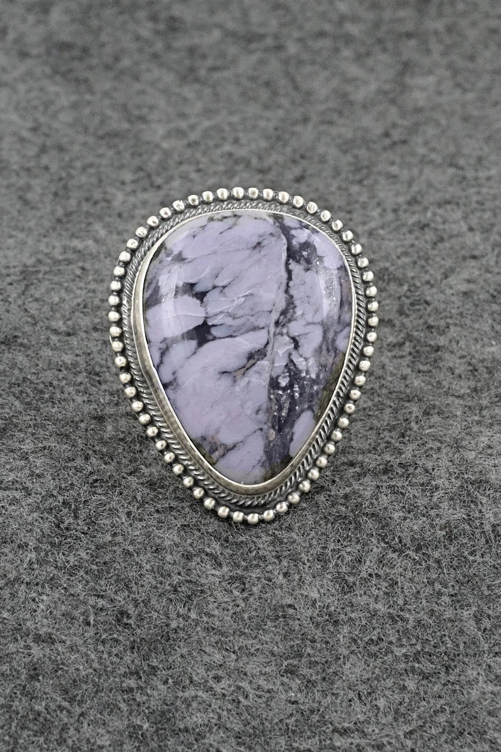 Morado & Sterling Silver Ring - Darrin Livingston - Size 9.5