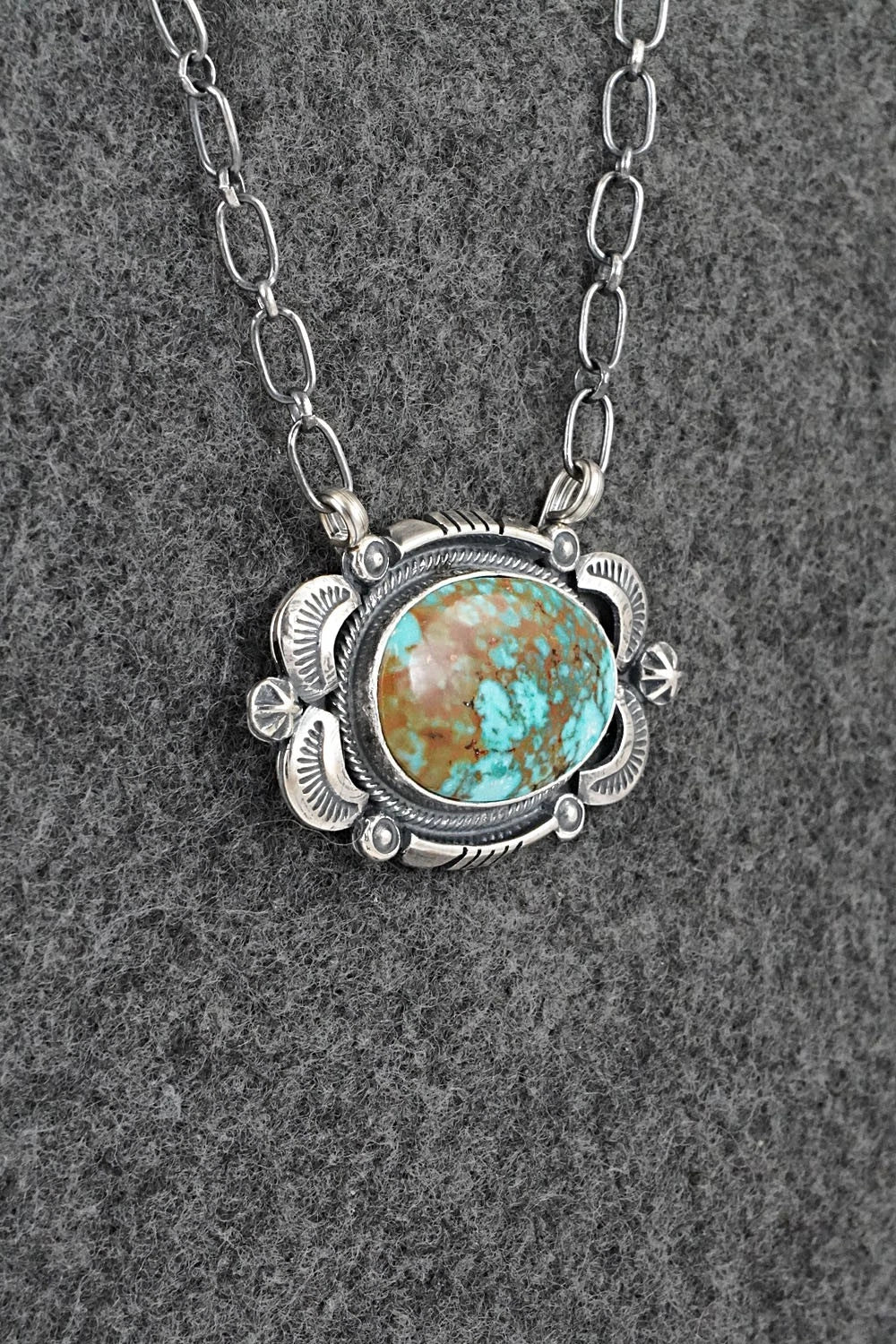Turquoise & Sterling Silver Necklace - Daniel Benally