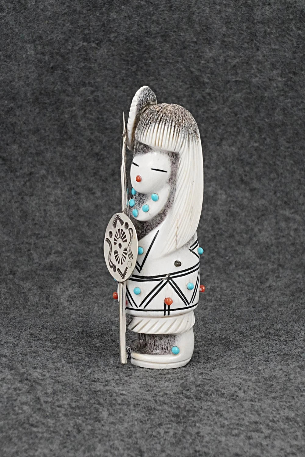 Warrior Zuni Fetish Carving - Claudia Peina