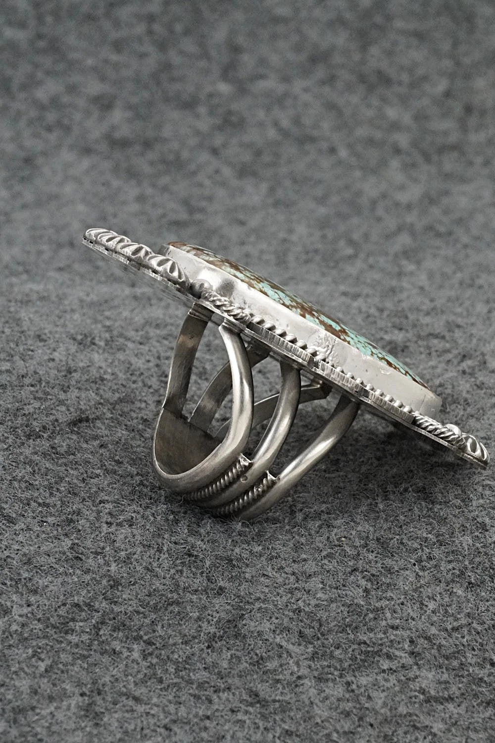 Turquoise & Sterling Silver Ring - Michael Calladitto - Size 9