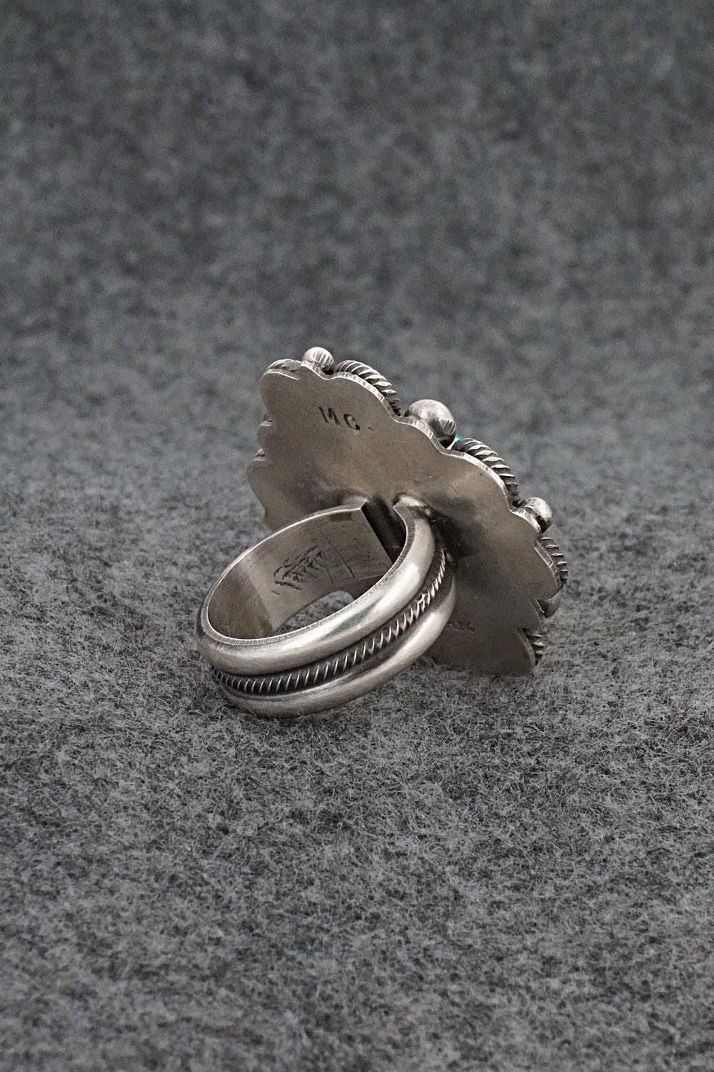 Turquoise & Sterling Silver Ring - Michael Calladitto - Size 7