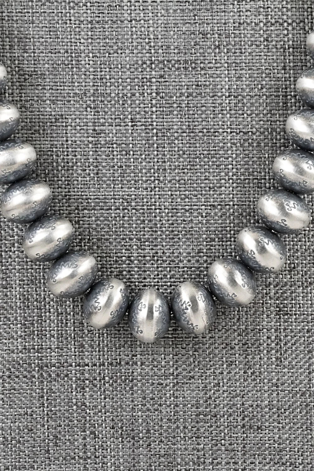 Sterling Silver Navajo Pearl Necklace 20" - Bryannen Halwood