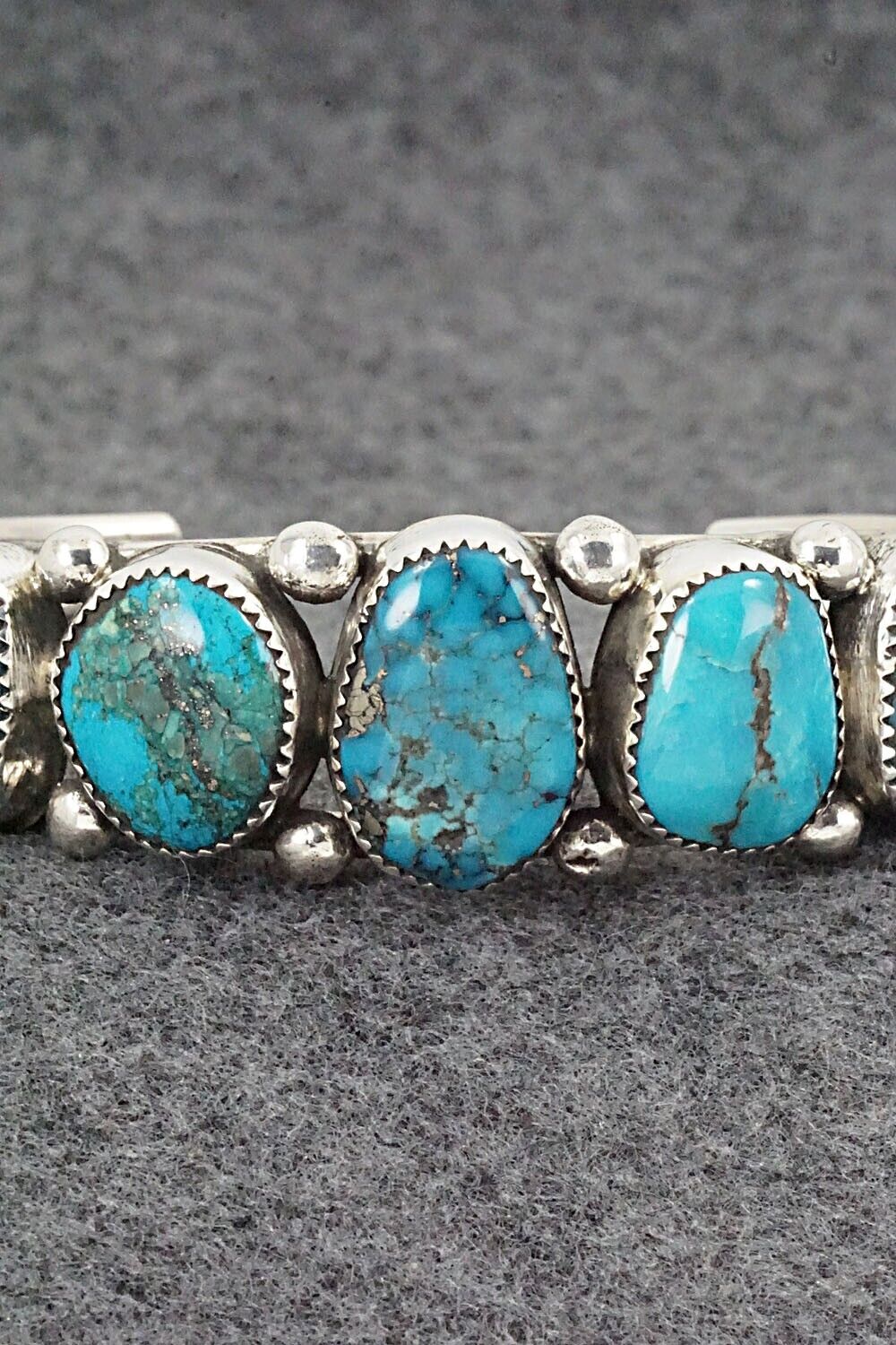 Turquoise & Sterling Silver Bracelet - Priscilla Reeder