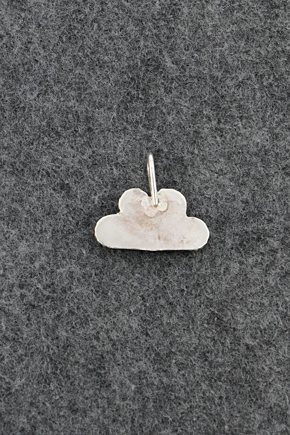 Coral, Turquoise & Sterling Silver Pendant - Huberta Lonjose