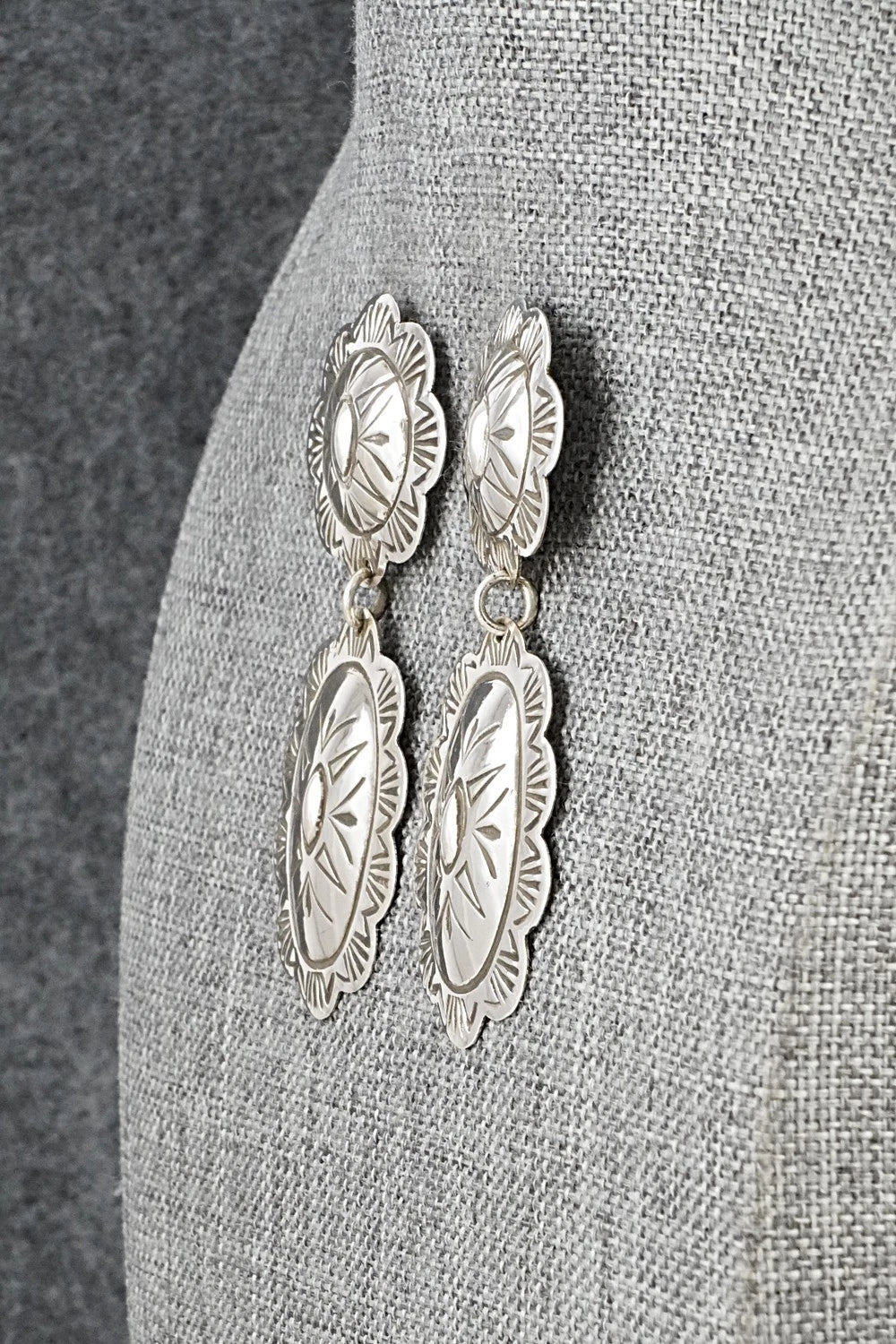 Sterling Silver Earrings - Bertha Begay