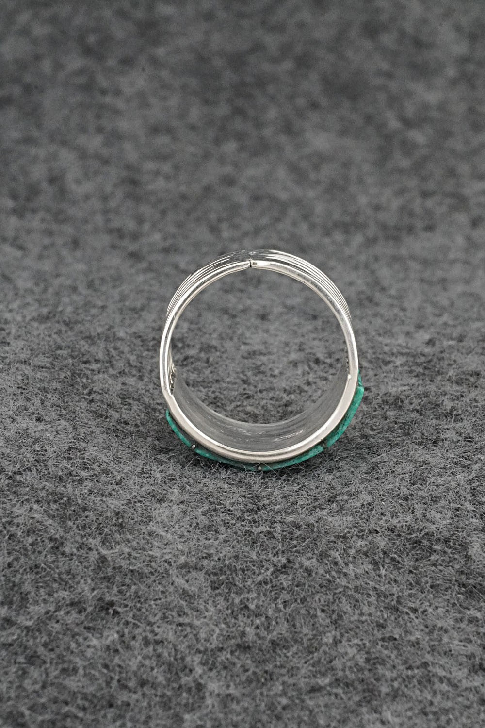 Turquoise & Sterling Silver Ring - Jamie Johnson - Size 7.5