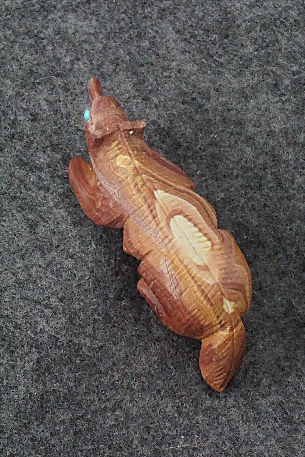 Badger Zuni Fetish Carving - Ronnie Lunasee